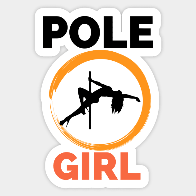 Pole Girl - Pole Dance Design Sticker by Liniskop